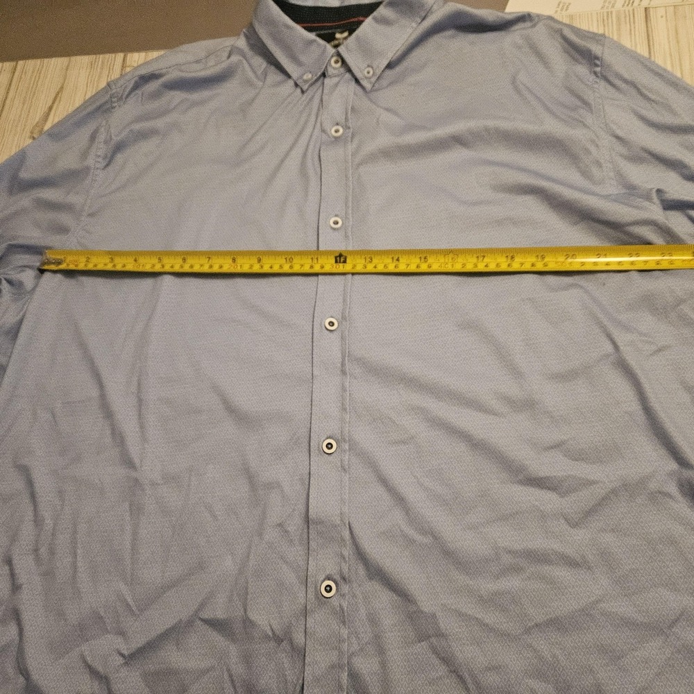 Buttercloth Shirt Mens 3XL Tall Light Blue Button Down Collar Long Sleeve Dress - Picture 4 of 6
